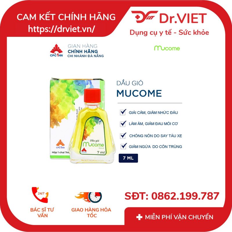 Dầu gió Mucome Herb Oil CPC1HN 7ml 11 Dầu gió Mucome Herb Oil CPC1HN 7ml