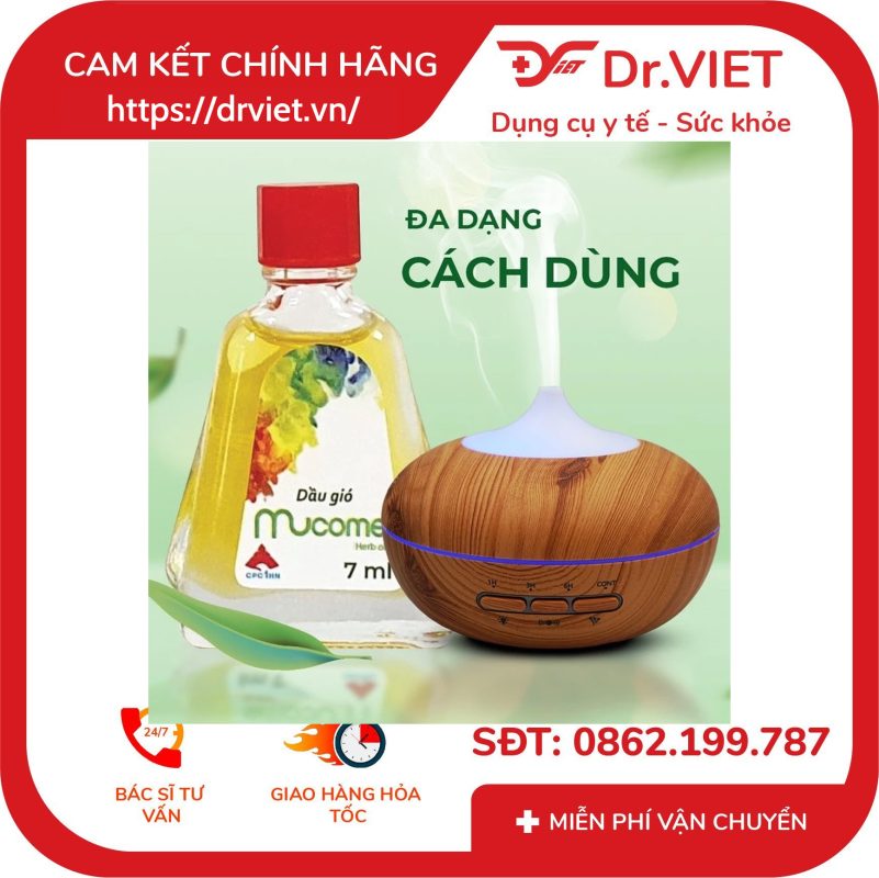 Dầu gió Mucome Herb Oil CPC1HN 7ml 15 Dầu gió Mucome Herb Oil CPC1HN 7ml Thông Mũi Giảm Nhức Đầu