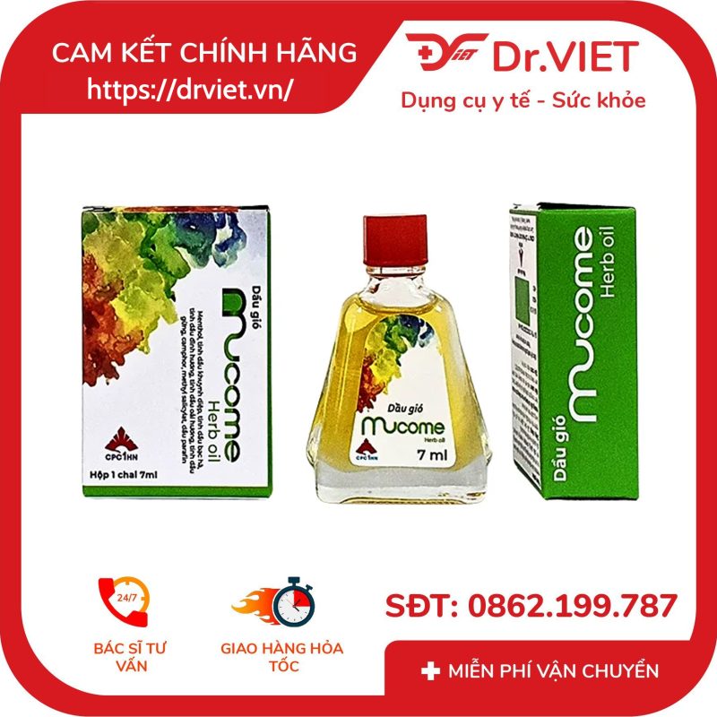 Dầu gió Mucome Herb Oil CPC1HN 7ml 14 Dầu gió Mucome Herb Oil CPC1HN 7ml