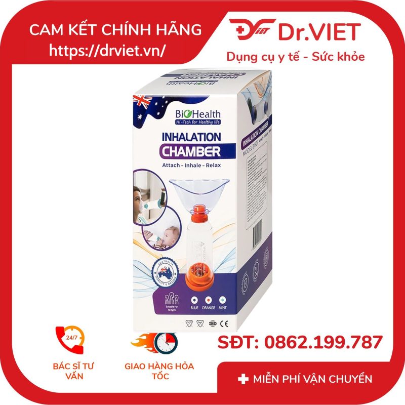Buồng đệm khí dung Inhalation Chamber BH01 220ml Biohealth van 1 chiều 14 Buồng đệm khí dung Inhalation Chamber BH01 220ml Biohealth van 1 chiều