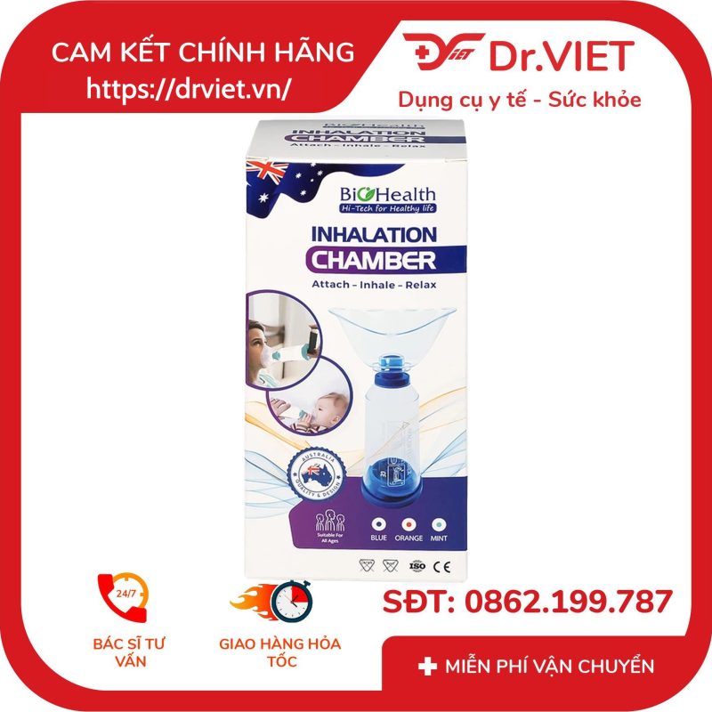 Buồng đệm khí dung Inhalation Chamber BH01 220ml Biohealth van 1 chiều 13 Buồng đệm khí dung Inhalation Chamber BH01 220ml Biohealth van 1 chiều
