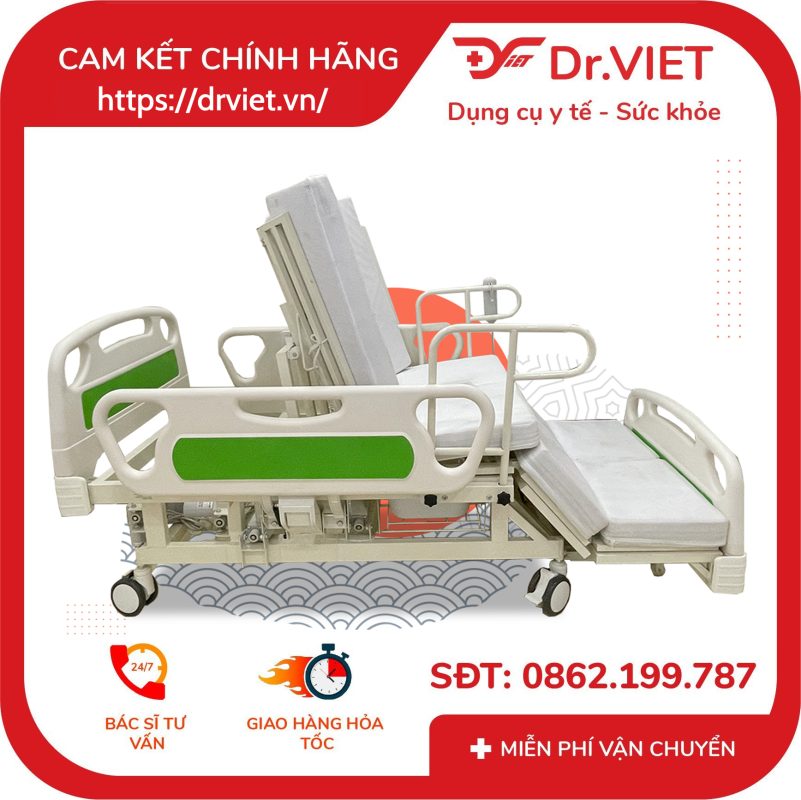 Giường bệnh nhân đa chức năng sử dụng điện Tajermy TJM-GD10