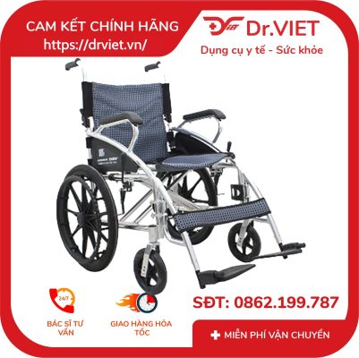 Xe Lăn Tay Chất Liệu Nhôm Bánh Mâm TAJERMY SLY-111