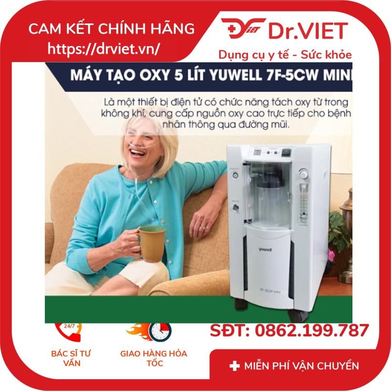 Máy tạo oxy 5 lít Yuwell 7F-5CW Mini 16 Máy tạo oxy 5 lít Yuwell 7F-5CW Mini