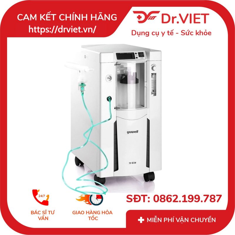 Máy tạo oxy 5 lít Yuwell 7F-5CW Mini