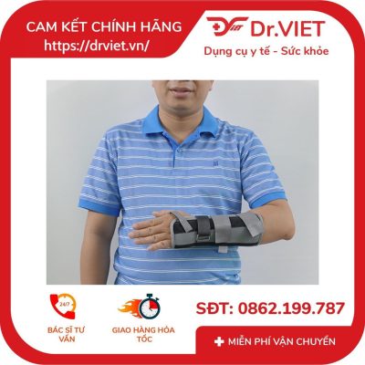 Nẹp cẳng tay dài trái phải GiaHu-007 là dụng cụ giúp cố định chấn thương gãy xương, bong gân cẳng tay, cổ tay và bàn tay, phù hợp cả tay trái và phải, hỗ trợ sơ cứu chăm sóc chấn thương.