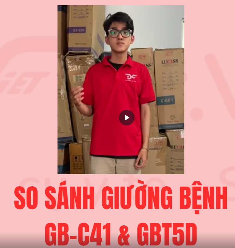 So sánh Giường bệnh đa năng 4 tay quay Lucass GB-C41 và Giường y tế đa năng kết hợp xe lăn Lucass GB-T243