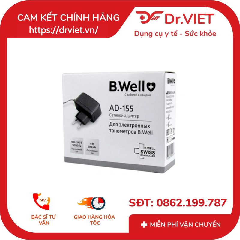 Alternative view of Bộ chuyển đổi nguồn máy đo huyết áp B.WELL AD-155 dùng cho máy máy PRO