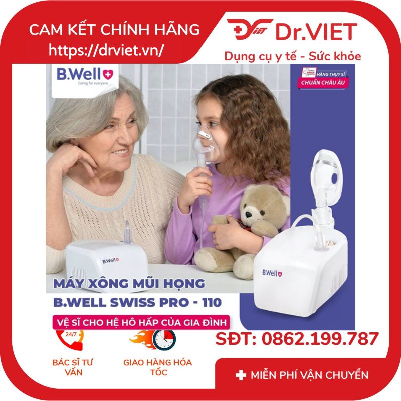 Máy xông mũi họng B.Well Swiss PRO-110 10 Máy xông mũi họng B.Well Swiss PRO-110