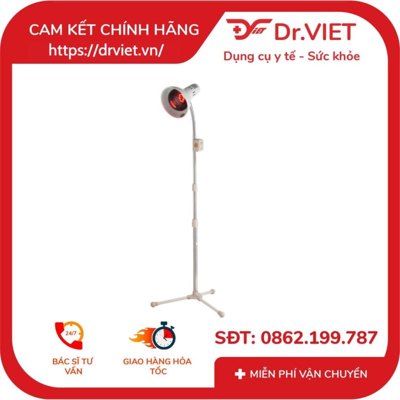 ĐÈN GÙ cao 1.7m (Dùng khám bệnh thông thường, dùng chiếu hồng ngoại) 8 Đèn gù cao 1.7m