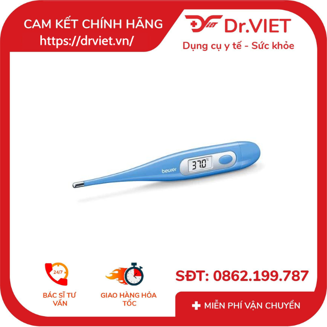 Nhiệt kế điện tử nhỏ đầu cứng Beurer FT09 chính hãng-Xuất xứ Đức,đo thân nhiệt, nhỏ gọn tiện dụng,bảo hành 24 tháng