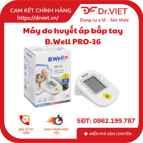 Máy đo huyết áp có giọng nói B.Well Swiss Pro-36