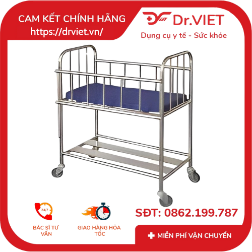 Giường Trẻ Sơ Sinh Đức Cường DCG12