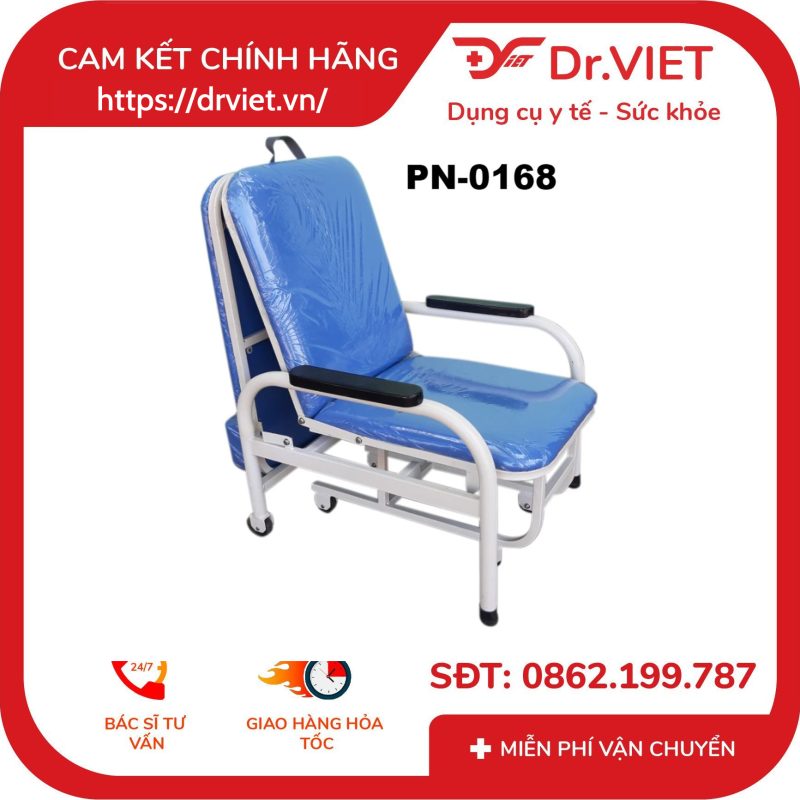 Ghế giường bệnh viện đa năng xếp gọn 9 Ghế giường bệnh viện đa năng xếp gọn