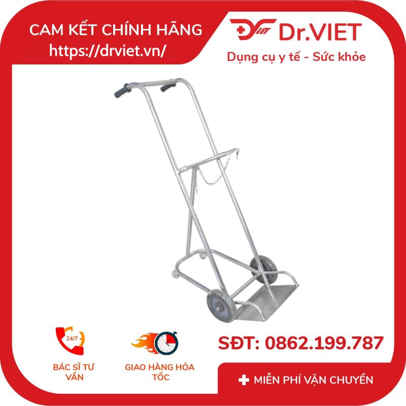 Xe đẩy bình oxi 6 khối DCG15 8 Xe đẩy bình oxi 6 khối DCG15