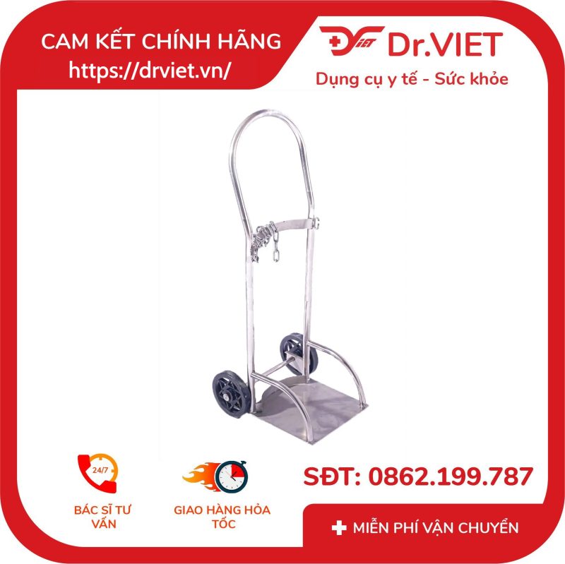 Xe đẩy bình oxi 6 khối DCG15