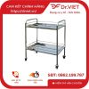 Xe đẩy y tế inox 50x80 2 tầng DCG36 Đức Cường 2 Xe đẩy y tế inox 50x80 2 tầng DCG36 Đức Cường