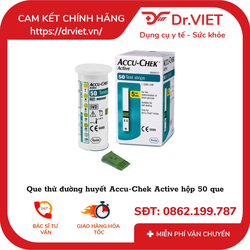 Que thử đường huyết Accu-Chek Active