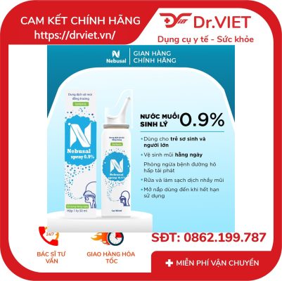 Dung dịch xịt mũi Nebusal spray 0,9% lọ 50ml 17 Dung dịch xịt mũi Nebusal spray 0,9% lọ 50ml