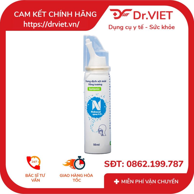 Dung dịch xịt mũi Nebusal spray 0,9% lọ 50ml 12 Dung dịch xịt mũi Nebusal spray 0,9% lọ 50ml