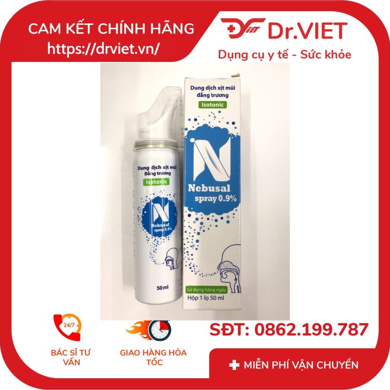 Dung dịch xịt mũi Nebusal spray 0,9% lọ 50ml 11 Dung dịch xịt mũi Nebusal spray 0,9% lọ 50ml