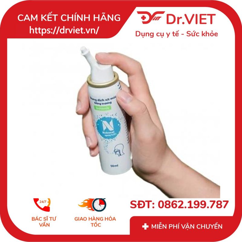 Alternative view of Dung dịch xịt mũi Nebusal spray 0,9% lọ 50ml