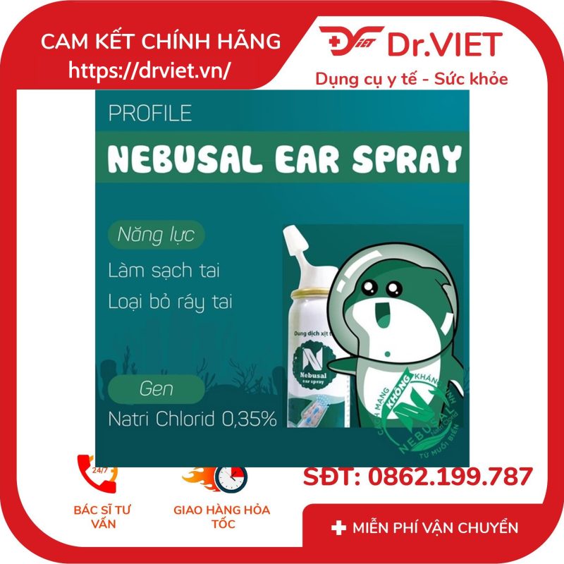 Alternative view of Dung dịch xịt vệ sinh tai Nebusal Ear Spray