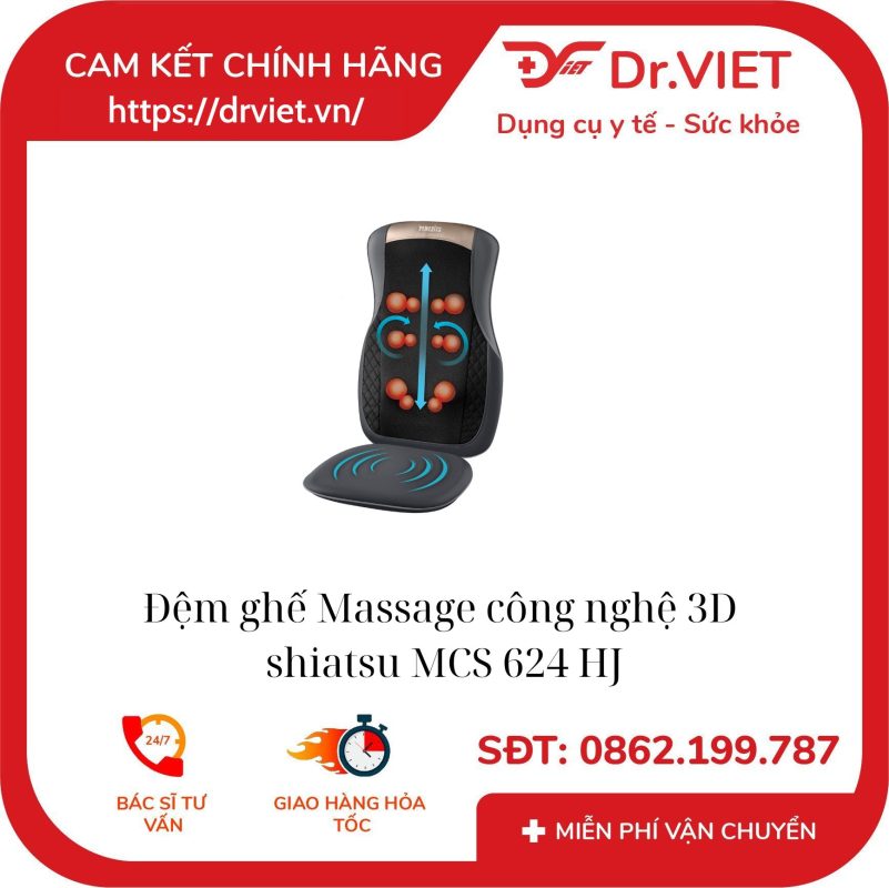 Đệm ghế Massage công nghệ 3D MCS-624HJ