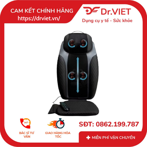 Đệm ghế massage cao cấp MCS-950 ( kèm gối tháo rời) thuộc nhãn hàng HoMedics