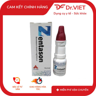 Dung dịch xịt mũi Zentason 14.4ml chính hãng dễ dùng hỗ trợ 14 Dung dịch xịt mũi Zentason 14.4ml chính hãng dễ dùng
