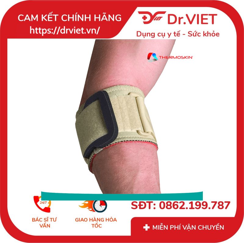 Băng nẹp cơ dưới khuỷ tay Thermoskin hỗ trợ điều trị căng cơ Ajustable Tennis Elbow Strap