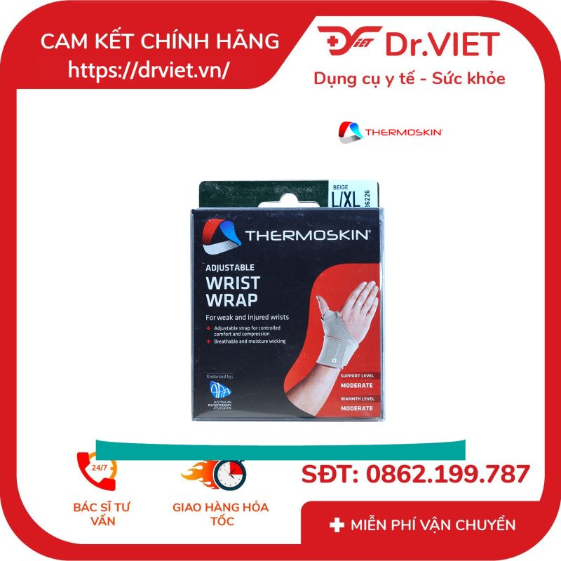 Băng nẹp bảo vệ và hỗ trợ khớp cổ tay Thermoskin Adjustable Wrist Wrap 11 Băng nẹp bảo vệ và hỗ trợ khớp cổ tay Thermoskin Adjustable Wrist Wrap