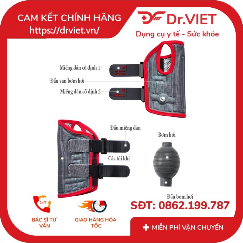 Đai nẹp cổ tay Hàn Quốc DiskDr. NW10 14 Đai nẹp cổ tay Hàn Quốc DiskDr. NW10