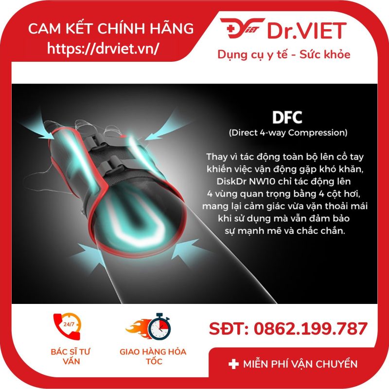 Đai nẹp cổ tay Hàn Quốc DiskDr. NW10 12 Đai nẹp cổ tay Hàn Quốc DiskDr. NW10