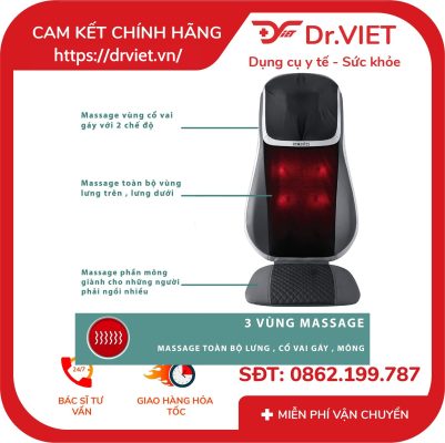 Đệm massage Shiatsu 3D TruTouch HoMedics MCS-847HJ 18 Đệm massage Shiatsu 3D TruTouch HoMedics MCS-847HJ