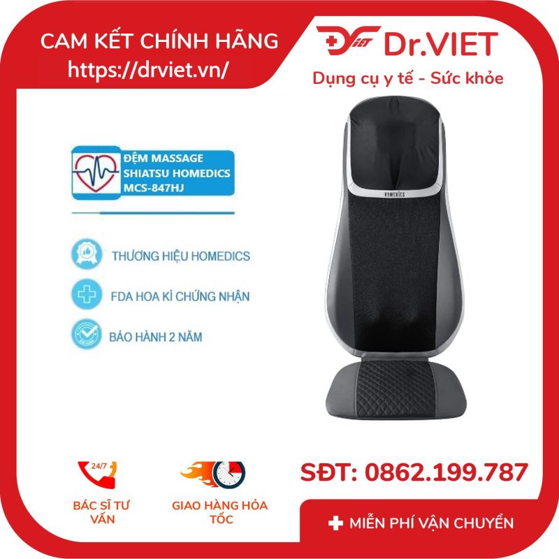 Đệm ghế massage Shiatsu 3D TruTouch HoMedics MCS-847HJ 16 Đệm ghế massage Shiatsu 3D TruTouch HoMedics MCS-847HJ