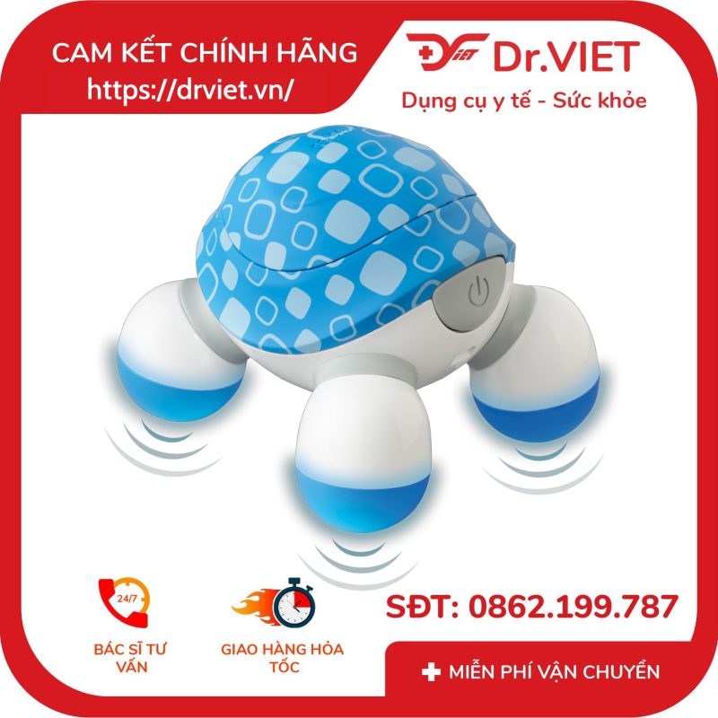 Máy Massage cầm tay Mini Turtle 3 đầu Homedics NOV-60