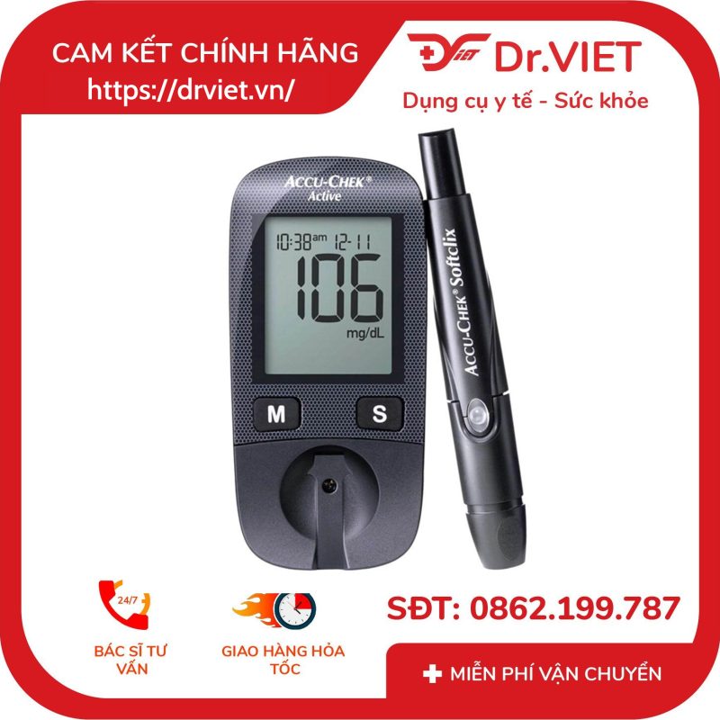 Máy Đo Đường Huyết Accu-Chek Active 16 Máy Đo Đường Huyết Accu-Chek Active
