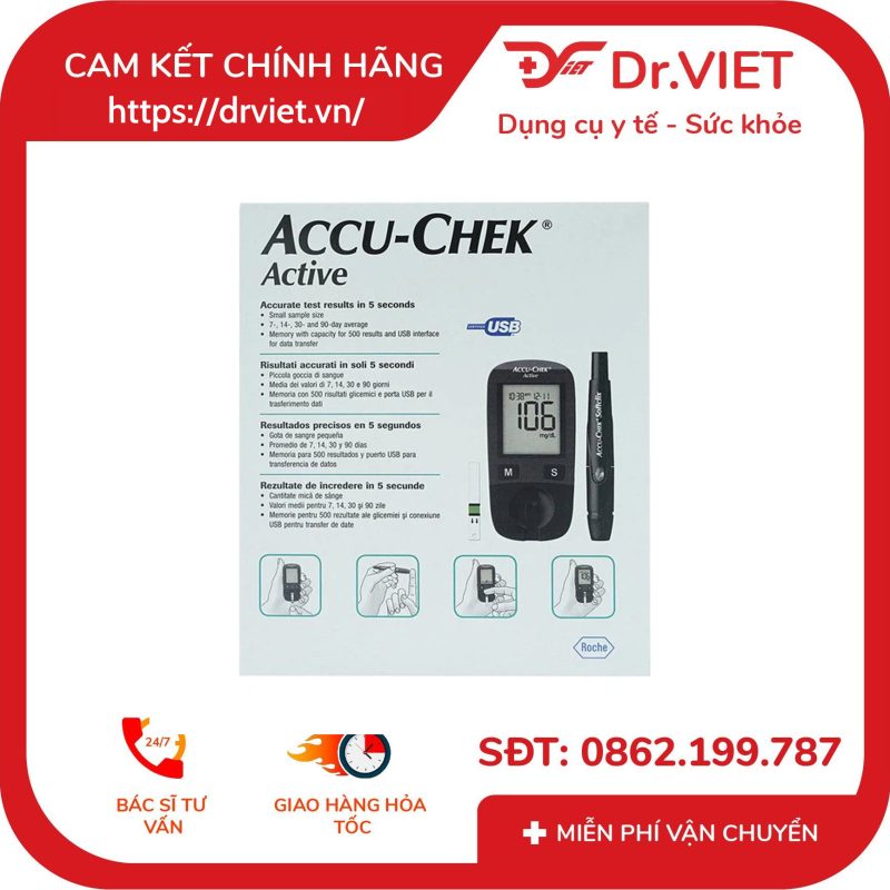 Máy Đo Đường Huyết Accu-Chek Active 15 Máy Đo Đường Huyết Accu-Chek Active