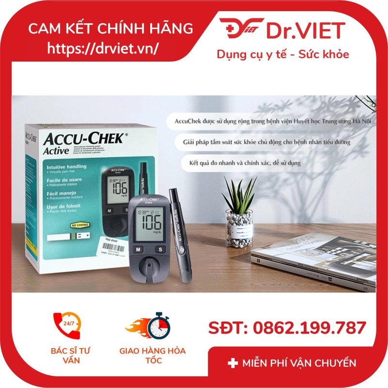 Máy Đo Đường Huyết Accu-Chek Active 18 Máy đo đường huyết Accu-Chek Active