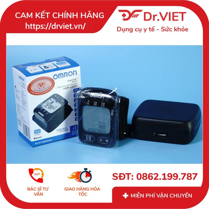 Máy đo huyết áp cổ tay Omron HEM-6232T 13 Máy đo huyết áp cổ tay Omron HEM-6232T
