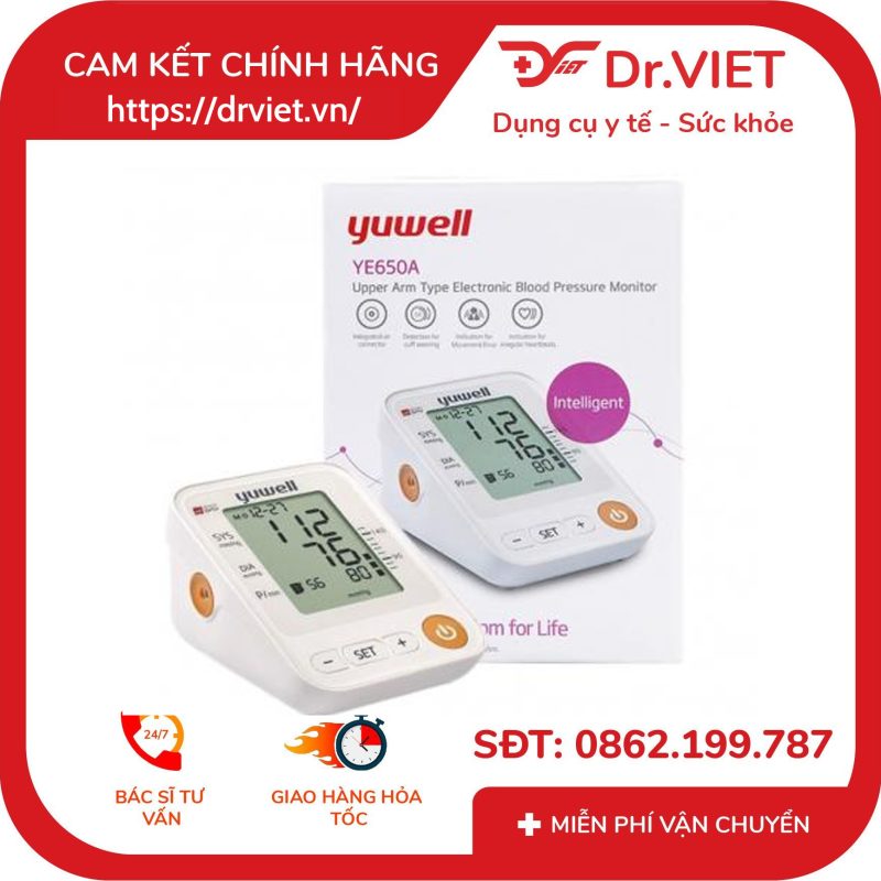 Máy đo huyết áp bắp tay Yuwell YE650A