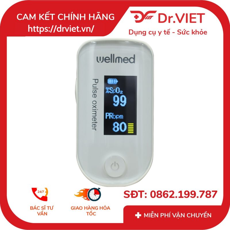 Máy đo nồng độ oxy trong máu SPO2 Wellmed FS20F 8 Máy đo nồng độ oxy trong máu SPO2 Wellmed FS20F