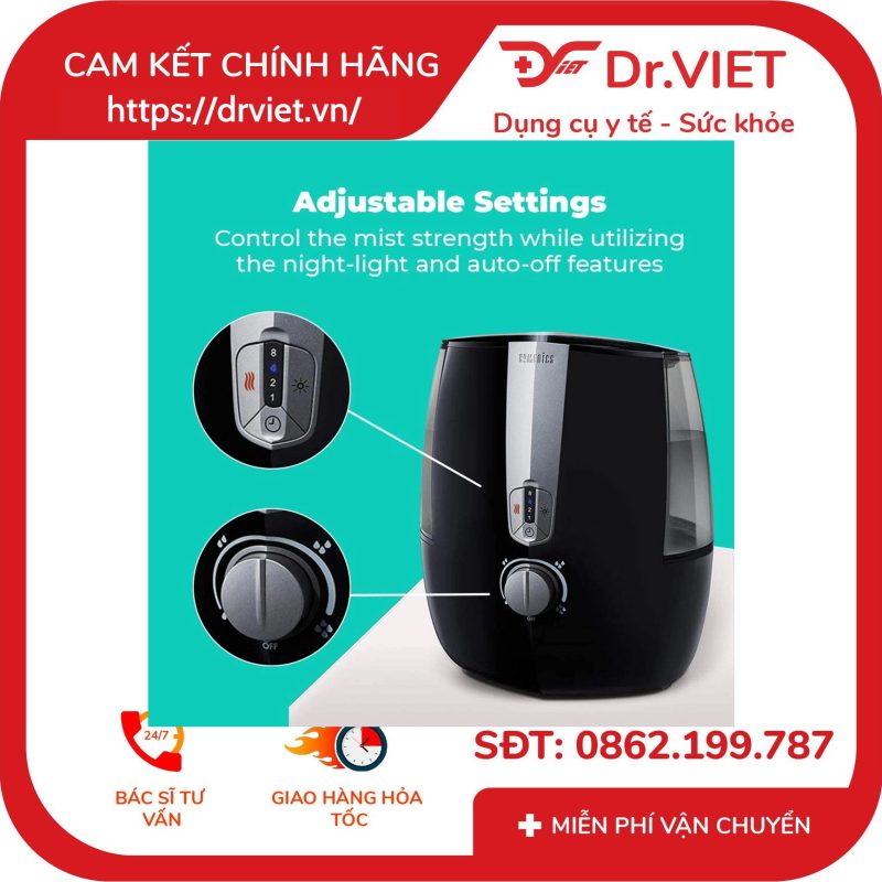 Máy tạo ẩm siêu âm TOTALCOMFORT Homedics UHE-WM16 17 Máy tạo ẩm siêu âm TOTALCOMFORT Homedics UHE-WM16