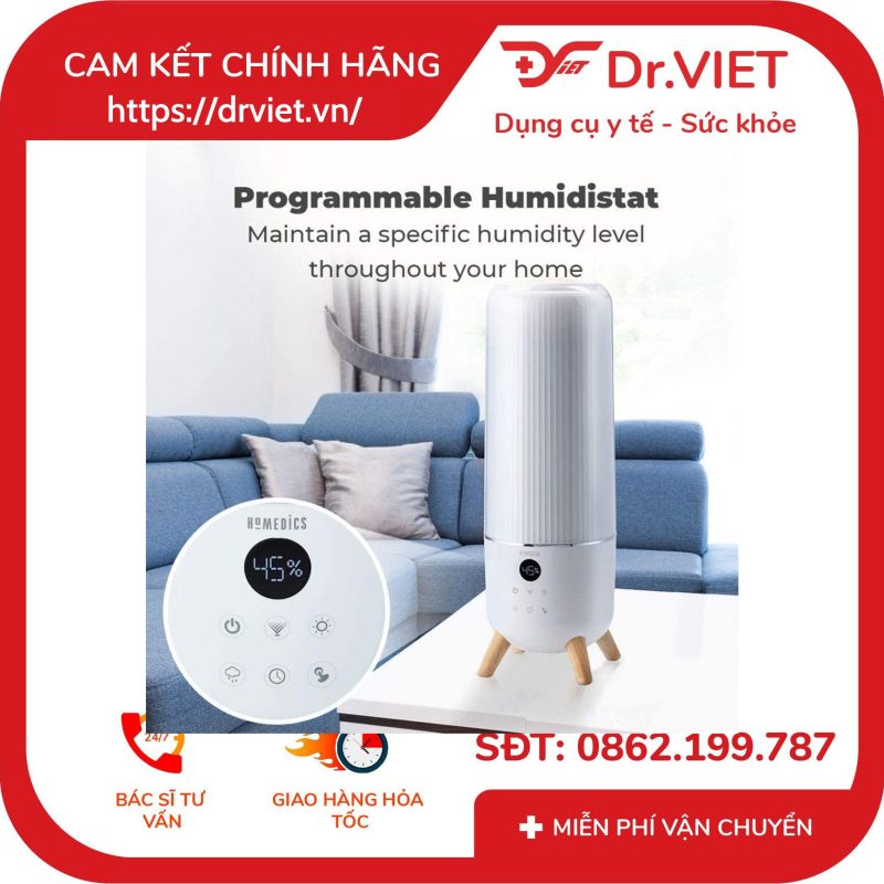 Máy tạo ẩm siêu âm khử khuẩn TotalComfort Deluxe Homedics UHE-CMTF91 14 Máy tạo ẩm siêu âm khử khuẩn TotalComfort Deluxe Homedics UHE-CMTF91