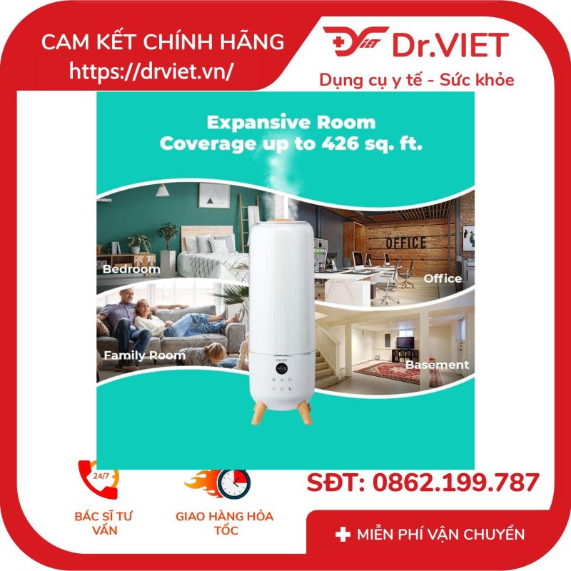 Máy tạo ẩm siêu âm khử khuẩn TotalComfort Deluxe Homedics UHE-CMTF91 12 Máy tạo ẩm siêu âm khử khuẩn TotalComfort Deluxe Homedics UHE-CMTF91