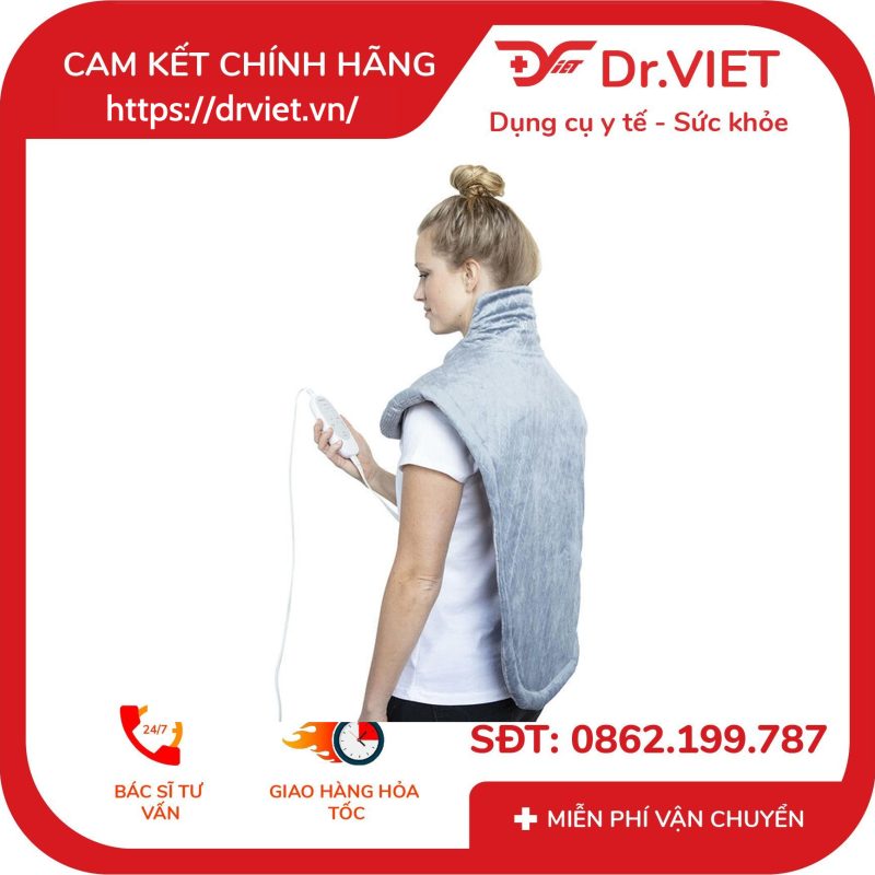 Tấm choàng vai cổ làm ấm và massage Homedics HPM-W36ALJ