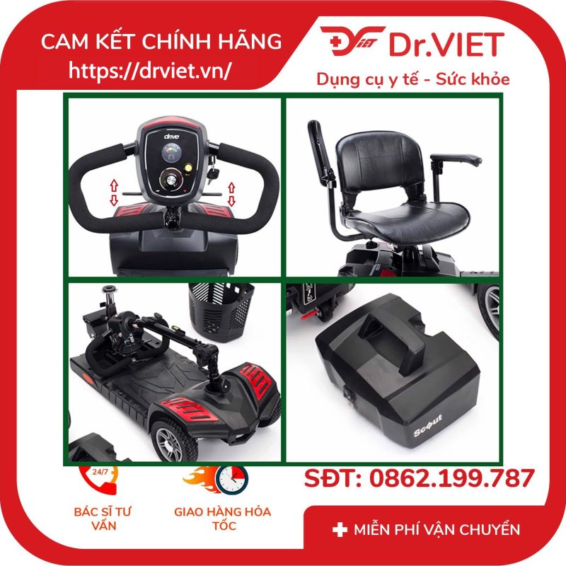 Alternative view of Xe lăn điện Runner Scooter điện 4 bánh Runner T4KD