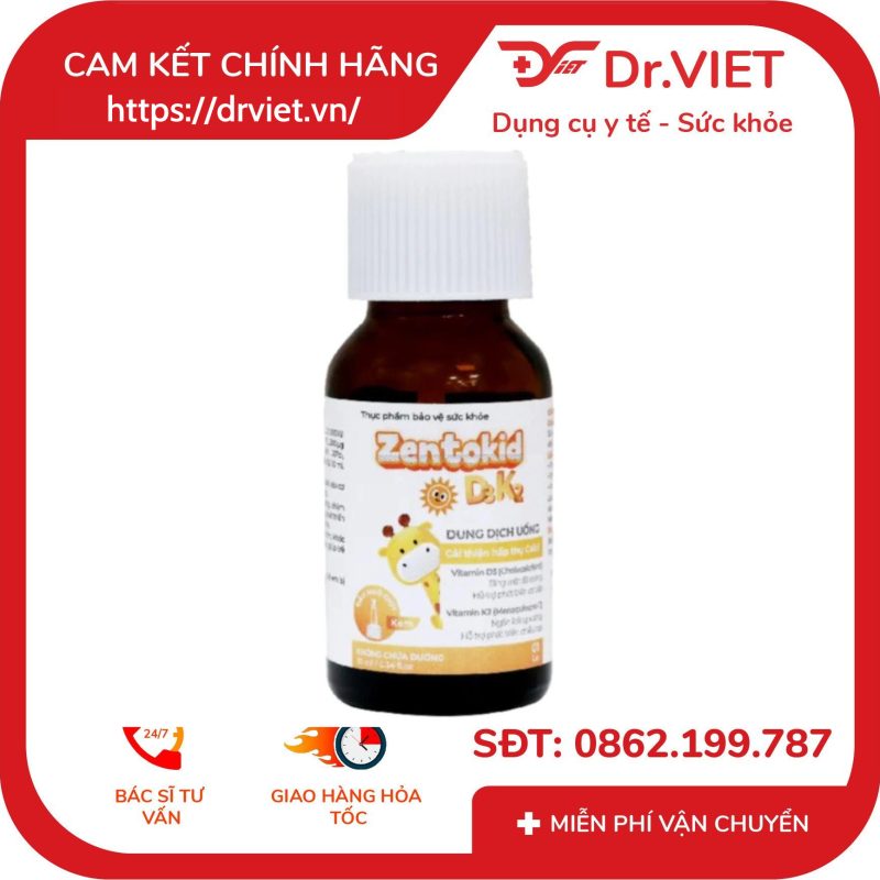 Thuốc Zentokid D3K2 10ml hỗ trợ hấp thu canxi cho bé 9 Thuốc Zentokid D3K2 10ml hỗ trợ hấp thu canxi cho bé