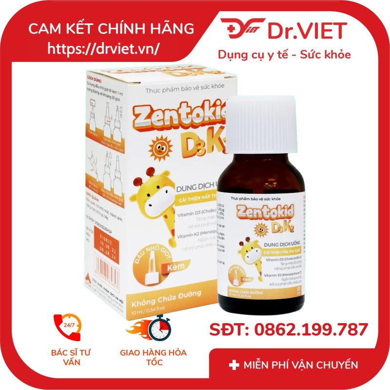 Dung dịch uống Zentokid D3K2